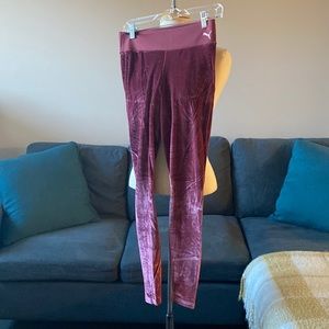 Dusty Rose/Pink velvet Puma Leggings
